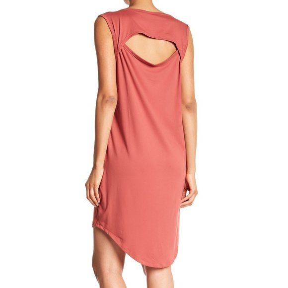 Bobeau Mauve Knit Back Cutout Daisy Dress - Picture 2 of 7